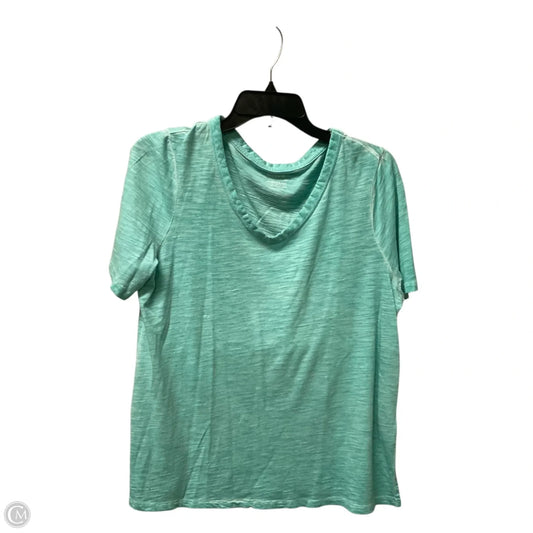 Top Short Sleeve By Chicos In Teal, Size: M