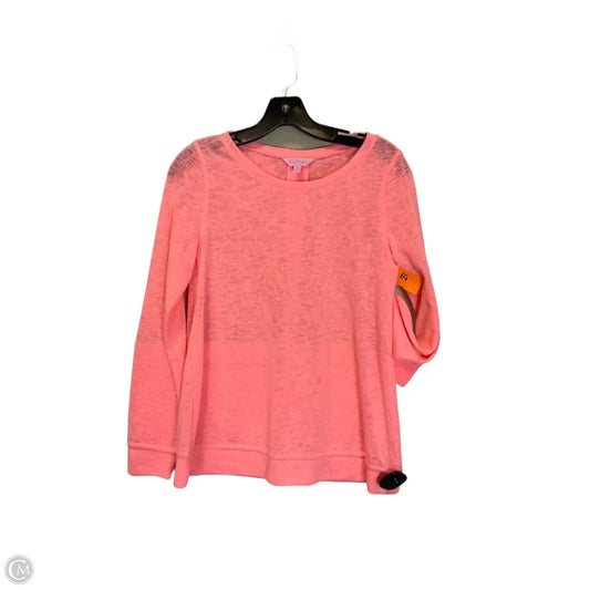 Top Long Sleeve Designer By Lilly Pulitzer In Pink, Size: Xs