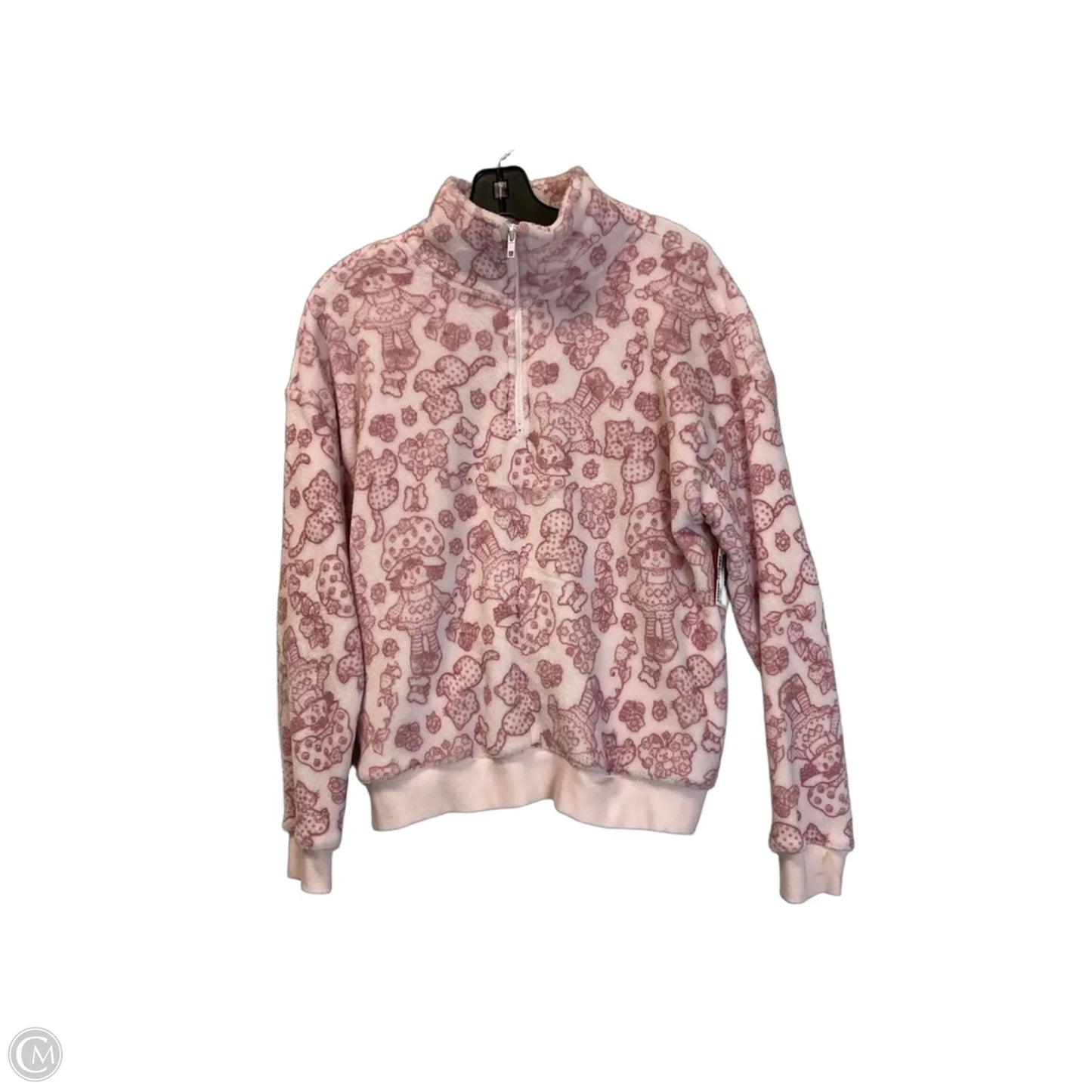 Jacket Faux Fur & Sherpa By Clothes Mentor In Pink, Size: M