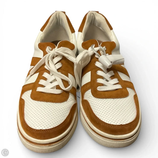 Shoes Sneakers By Mia In Brown & White, Size: 9