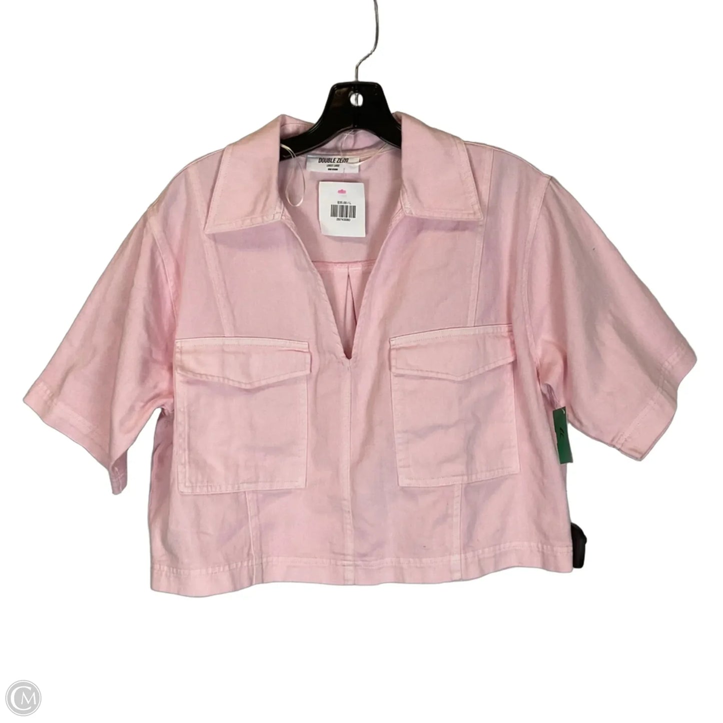 Top Short Sleeve Basic By Clothes Mentor In Pink, Size: L