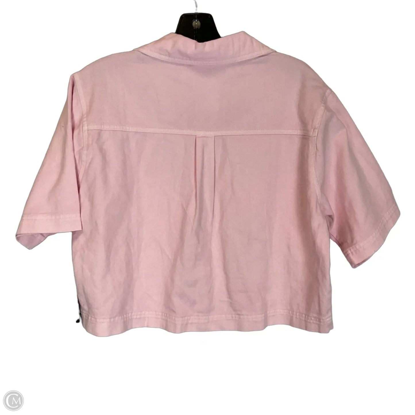 Top Short Sleeve Basic By Clothes Mentor In Pink, Size: L
