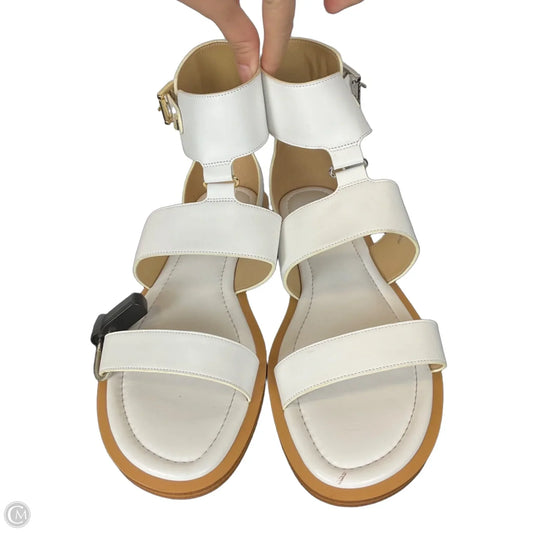 Sandals Designer By Michael Kors In White, Size: 9