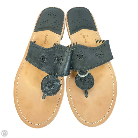 Sandals Flats By Jack Rogers In Black, Size: 11