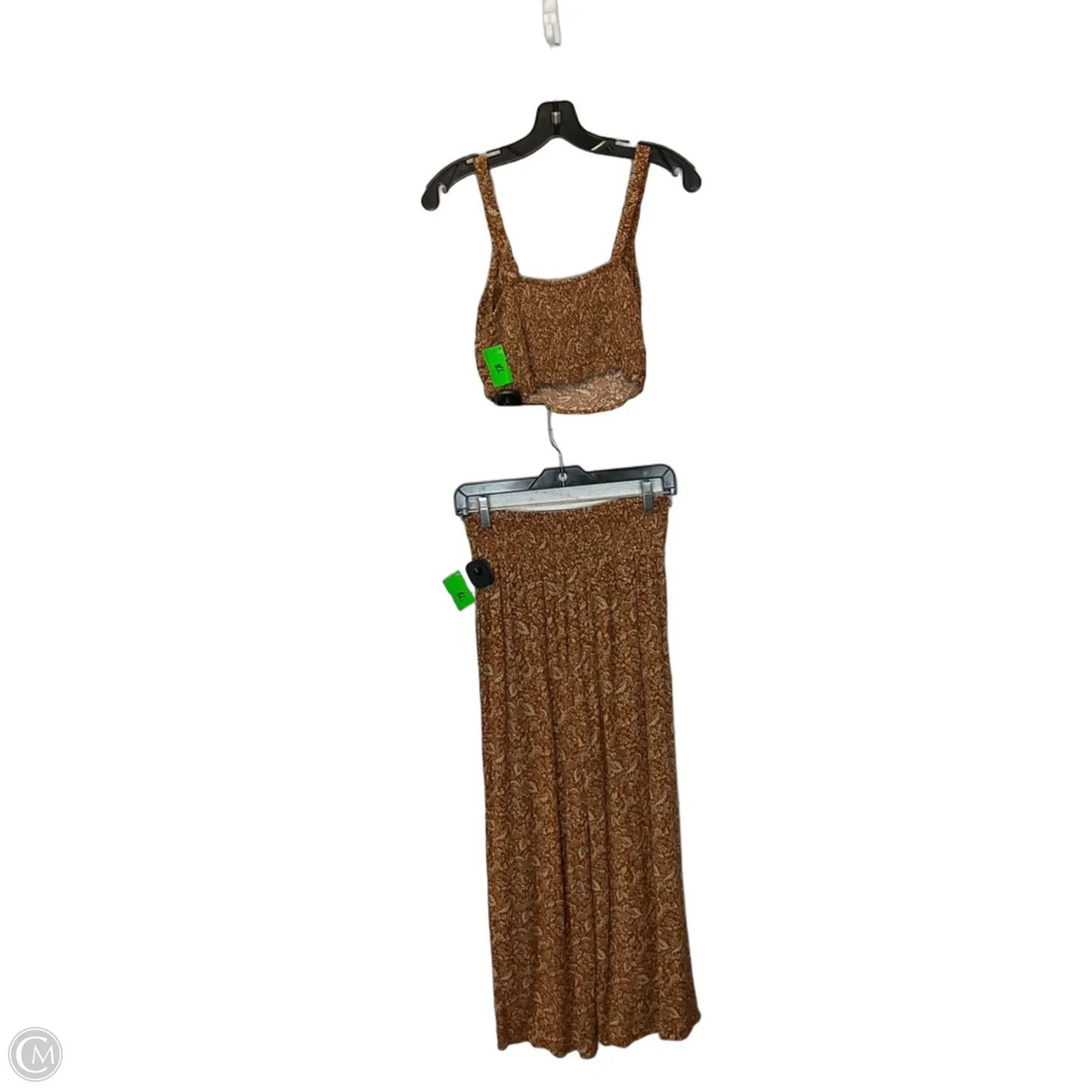 Top 2pc Sleeveless By Paper Crane In Brown, Size: S