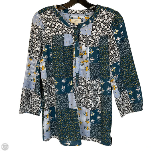 Top Long Sleeve By Loft In Blue, Size: S