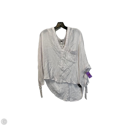 Top Long Sleeve By Free People In Pink, Size: S