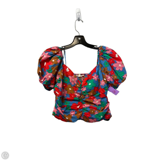 Top Short Sleeve Basic By Entro In Multi-colored, Size: L