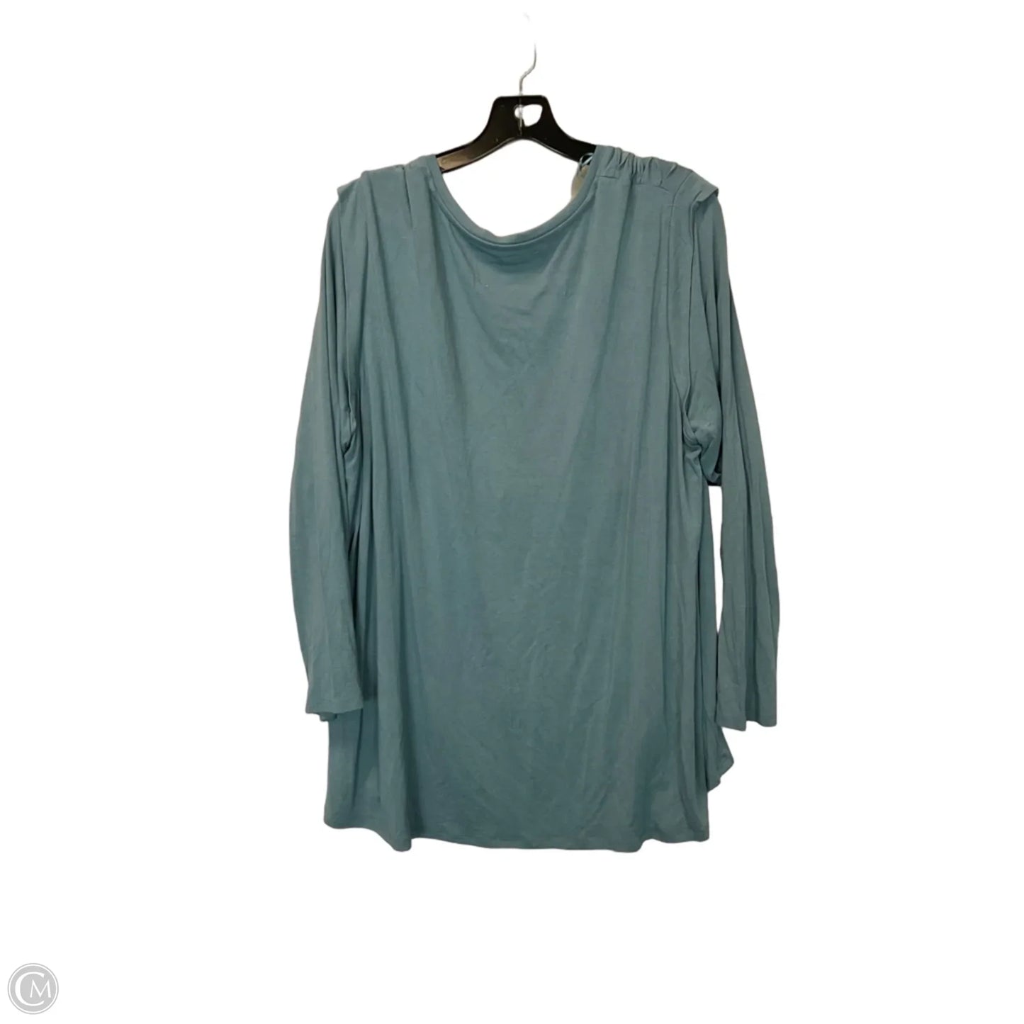 Top Long Sleeve Basic By Cupio In Blue, Size: 2x