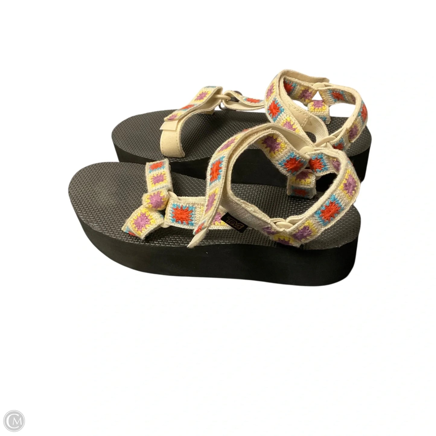 Sandals Heels Platform By Teva In Black, Size: 10