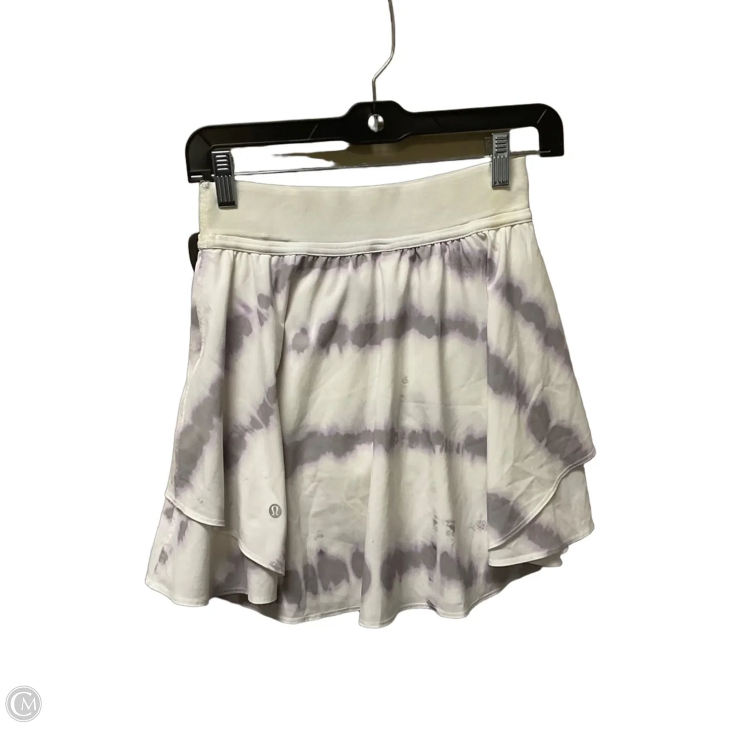Athletic Skort By Lululemon In White, Size: 4