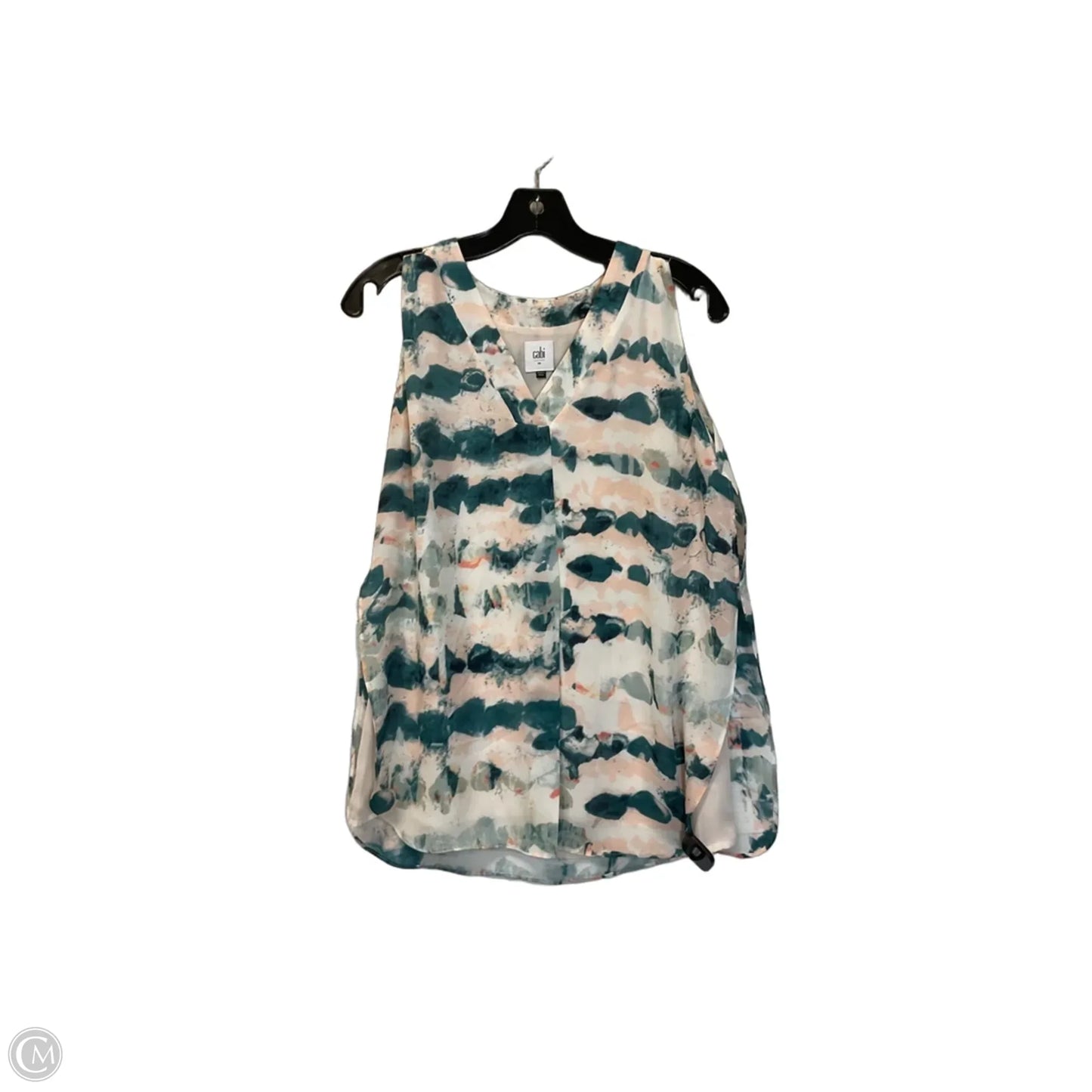 Top Sleeveless Basic By Cabi In Blue & Pink, Size: Xs