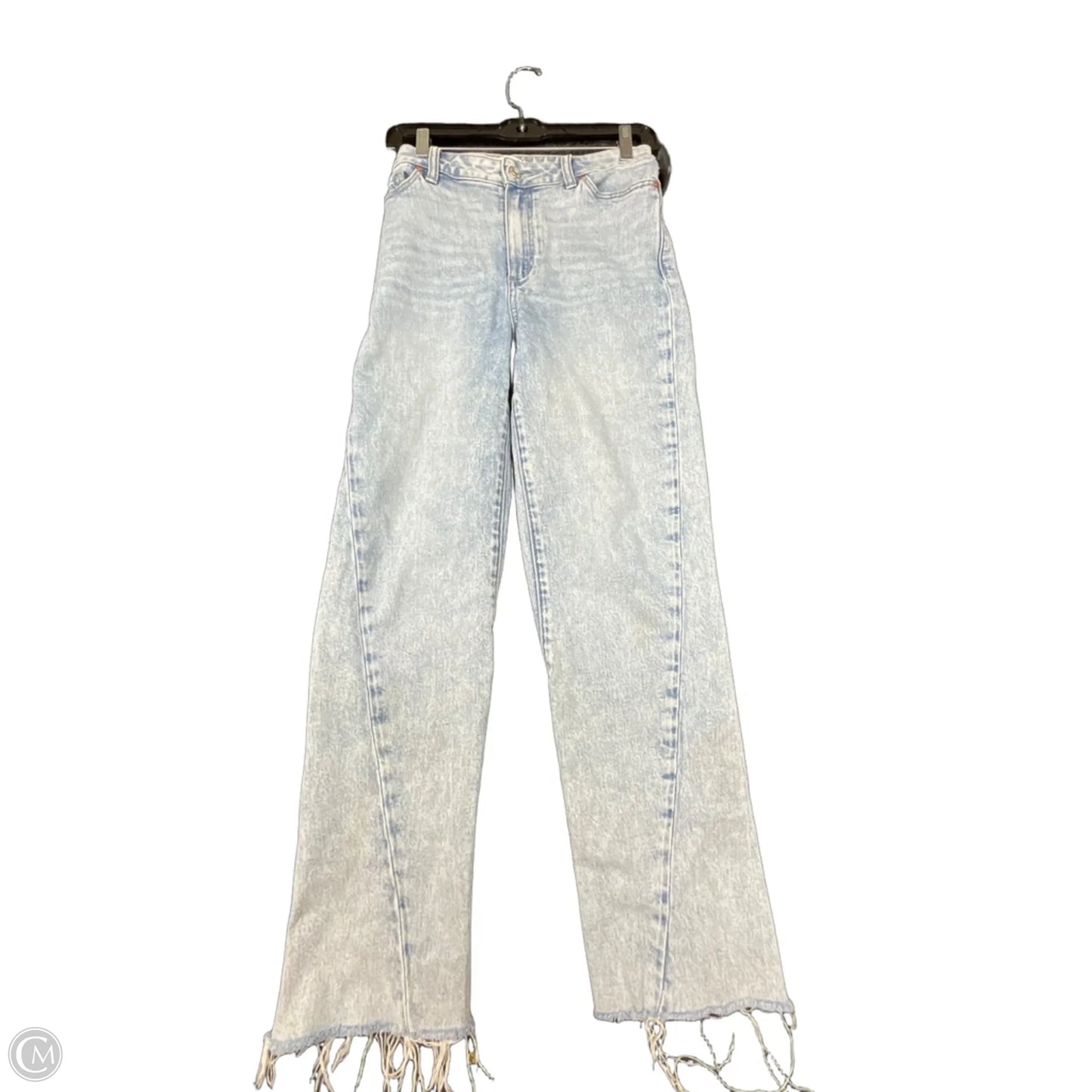 Jeans Straight By Paige In Blue Denim, Size: 4