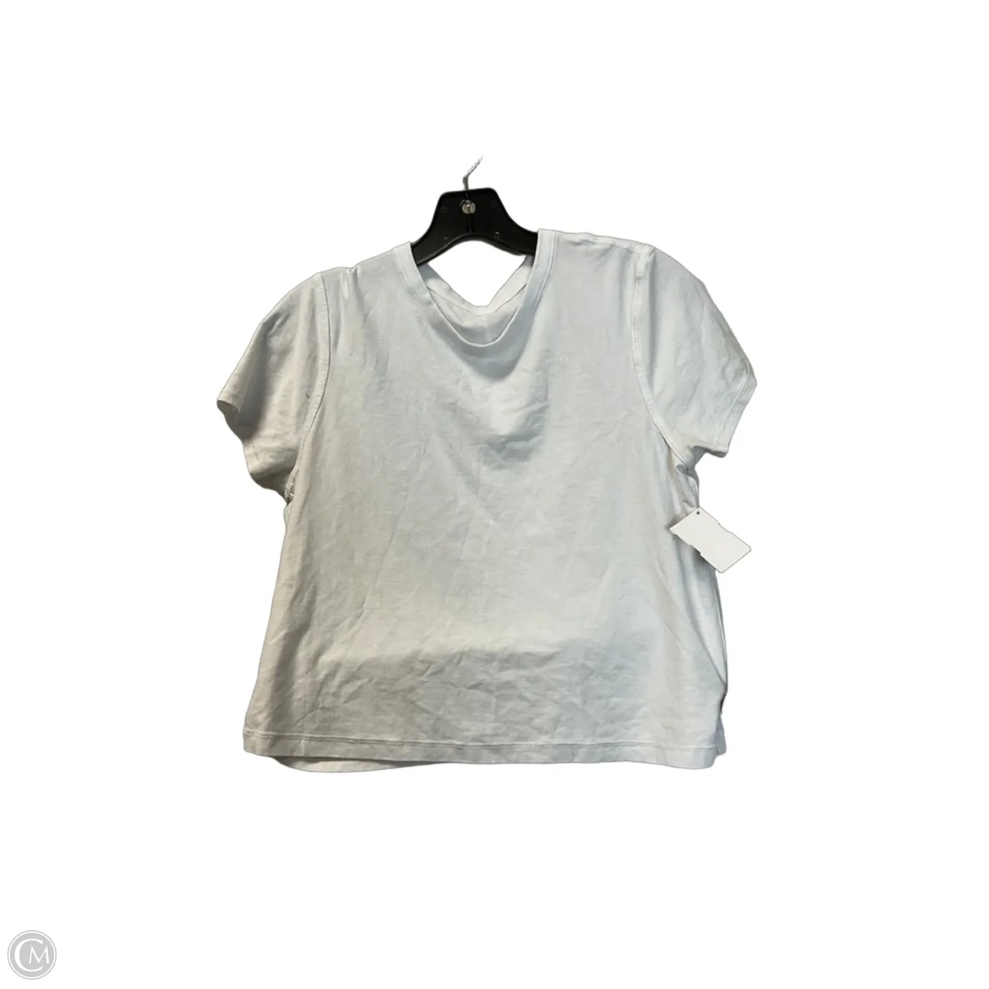 Athletic Top Short Sleeve By Lululemon In White, Size: S