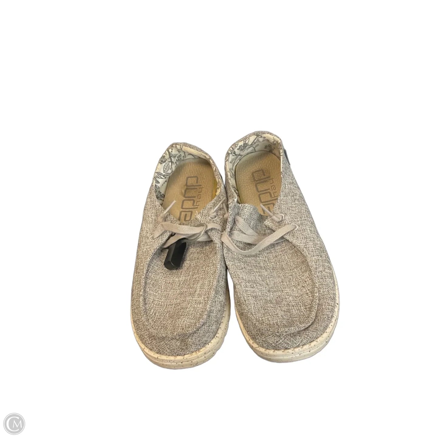 Shoes Flats By Hey Dude In Grey, Size: 8