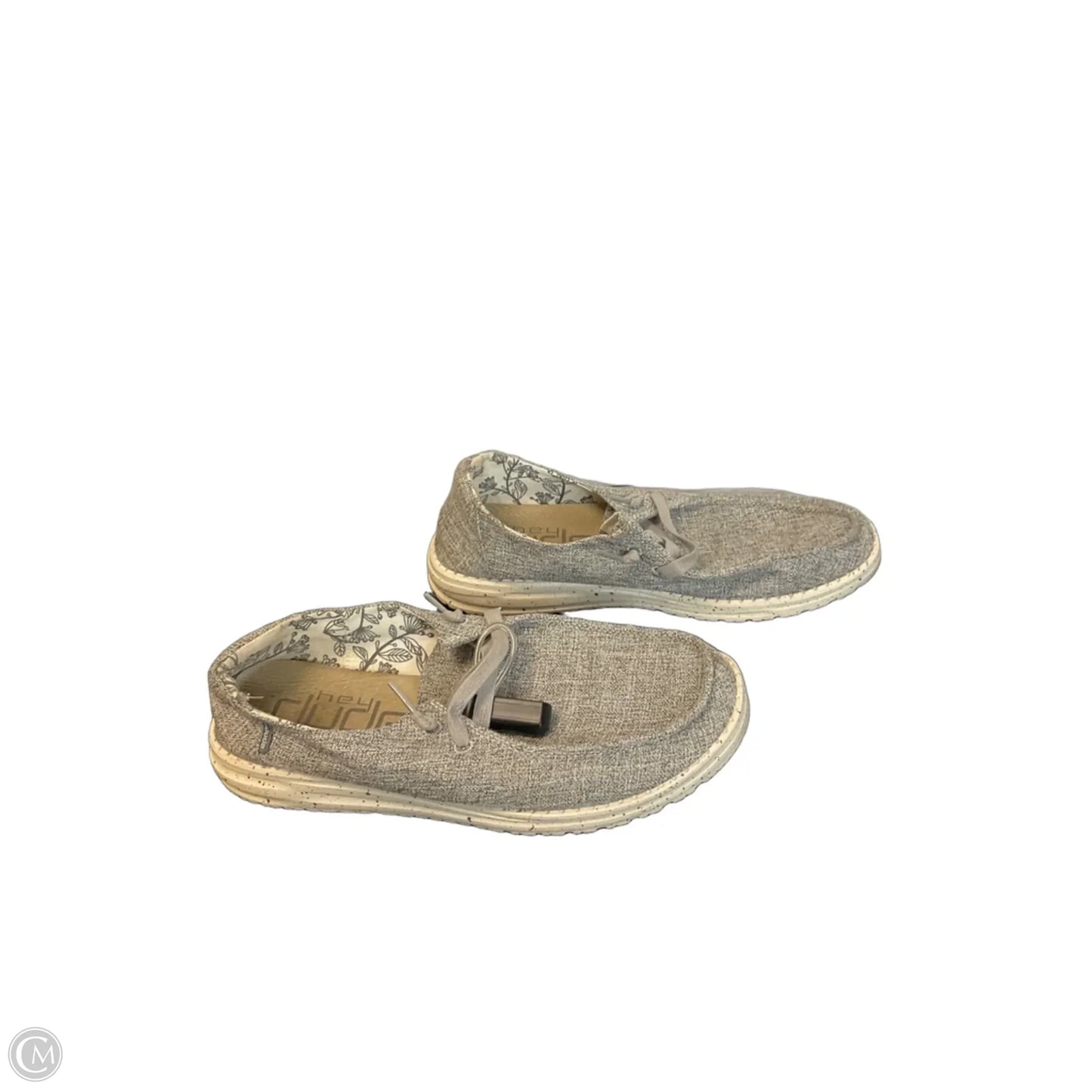 Shoes Flats By Hey Dude In Grey, Size: 8