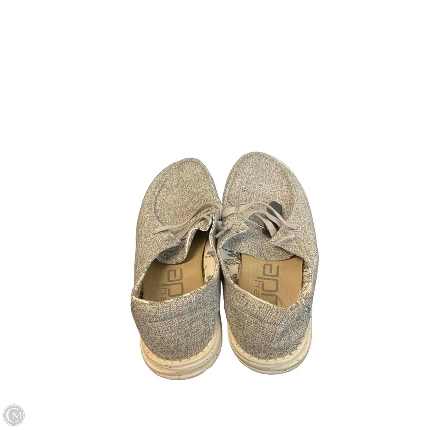 Shoes Flats By Hey Dude In Grey, Size: 8