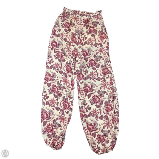 Pants Designer By Farm Rio In Red, Size: S