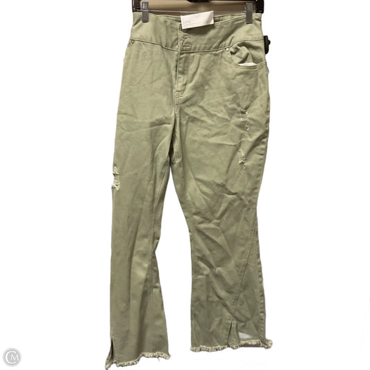 Jeans Flared By Cato In Green Denim, Size: 18
