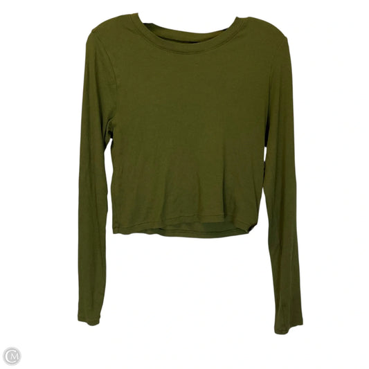 Top Long Sleeve Basic By Madewell In Green, Size: Xl