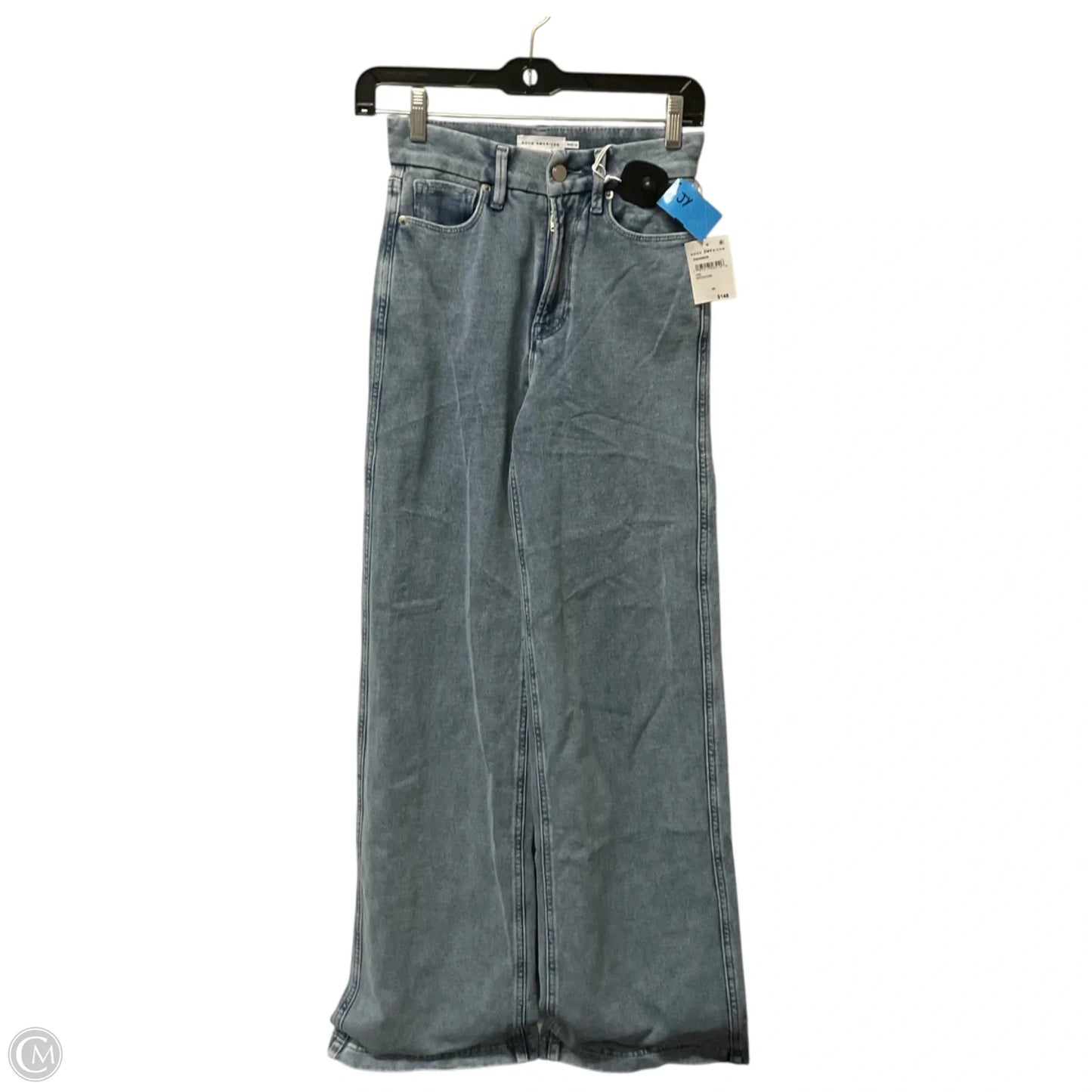 Jeans Wide Leg By Good American In Blue Denim, Size: 0