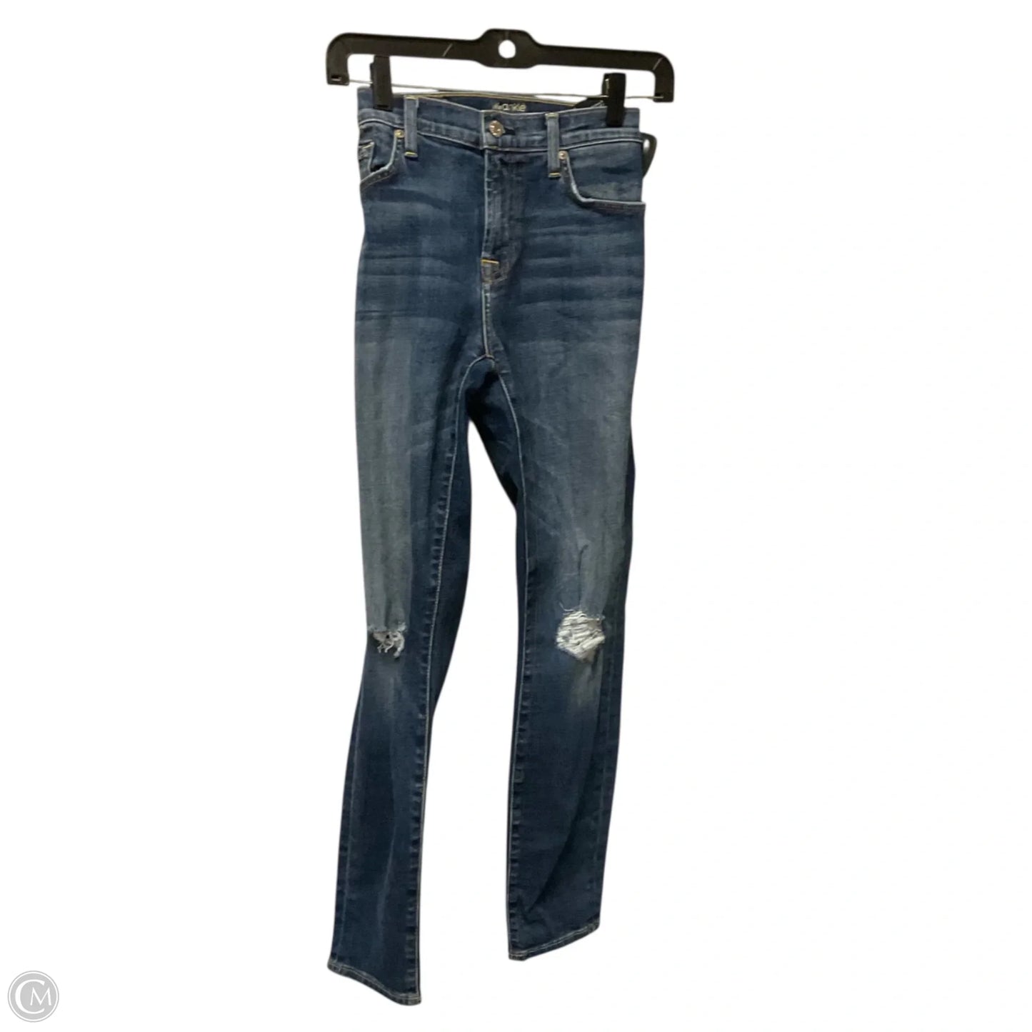 Jeans Skinny By 7 For All Mankind In Blue Denim, Size: 6