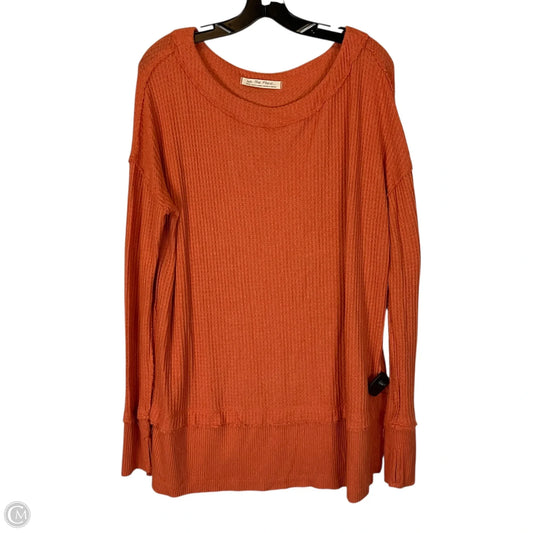 Top Long Sleeve Basic By We The Free In Orange, Size: S