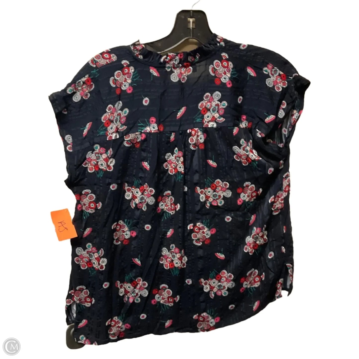 Top Short Sleeve By Loft In Floral Print, Size: Xs