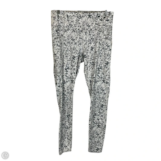 Athletic Leggings Capris By Athleta In Black & White, Size: M