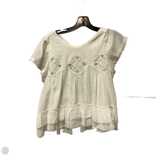 Top Short Sleeve By Altard State In White, Size: Xs