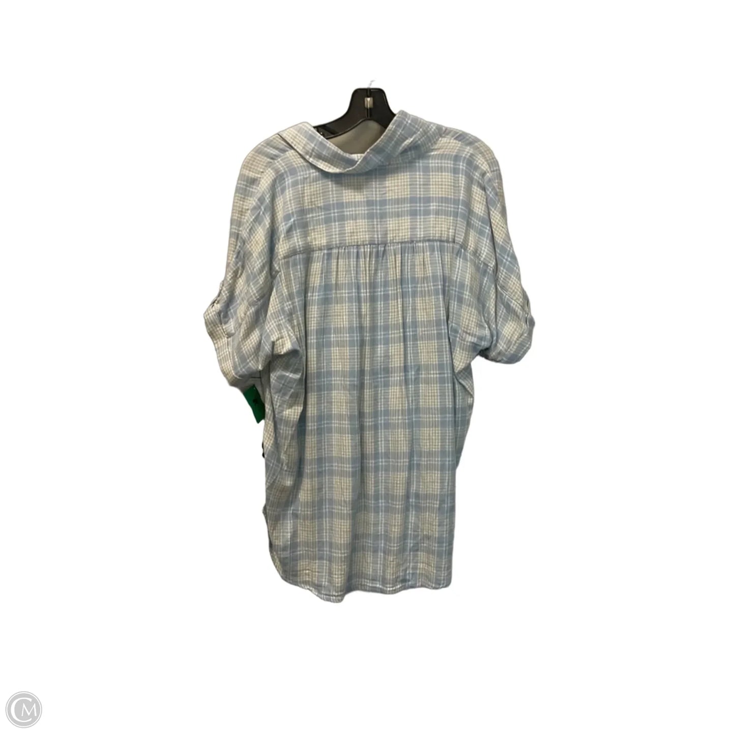 Top Short Sleeve Basic By Gloria Vanderbilt In Blue, Size: L