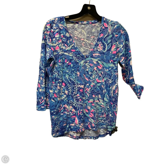 Top Long Sleeve Designer By Lilly Pulitzer In Multi-colored, Size: Xs