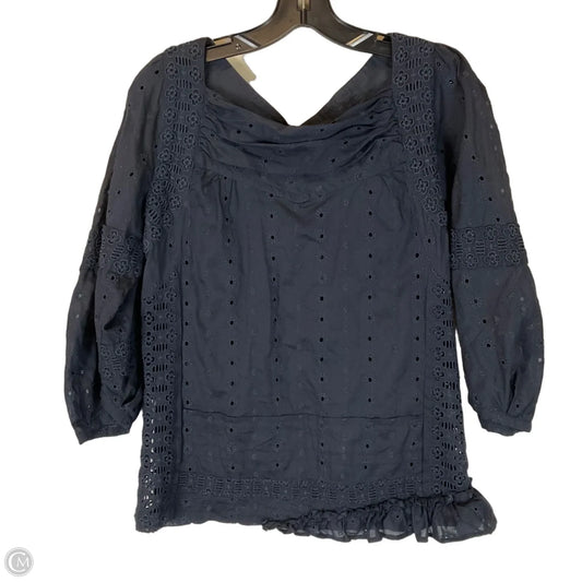 Top Long Sleeve Designer By Marc By Marc Jacobs In Navy, Size: 4
