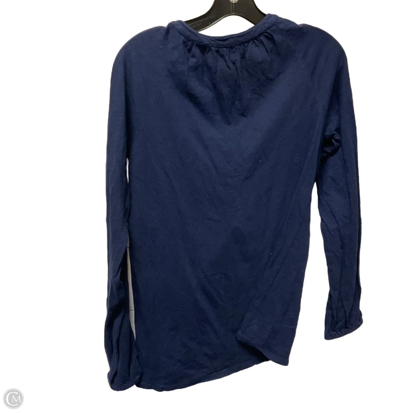 Top Long Sleeve Designer By Lilly Pulitzer In Navy, Size: S