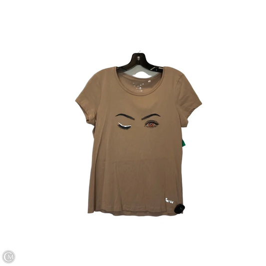 Top Short Sleeve Basic By Guess In Brown, Size: Xl