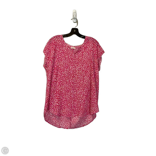 Top Short Sleeve By Jodifl In Pink, Size: M