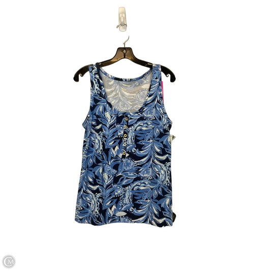 Top Sleeveless Designer By Lilly Pulitzer In Blue, Size: M