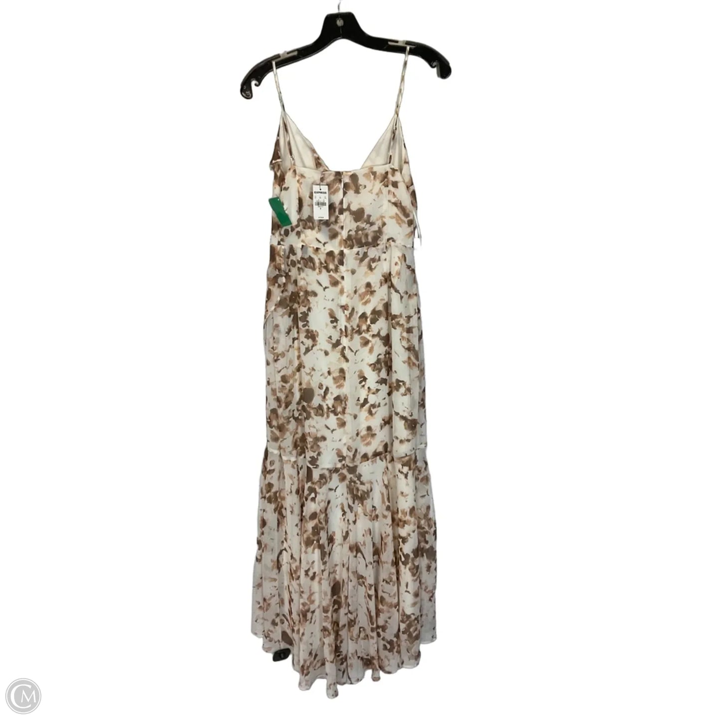 Dress Casual Maxi By Express In Cream, Size: S