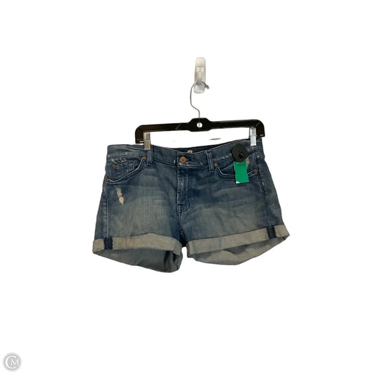 Shorts By 7 For All Mankind In Blue Denim, Size: 12