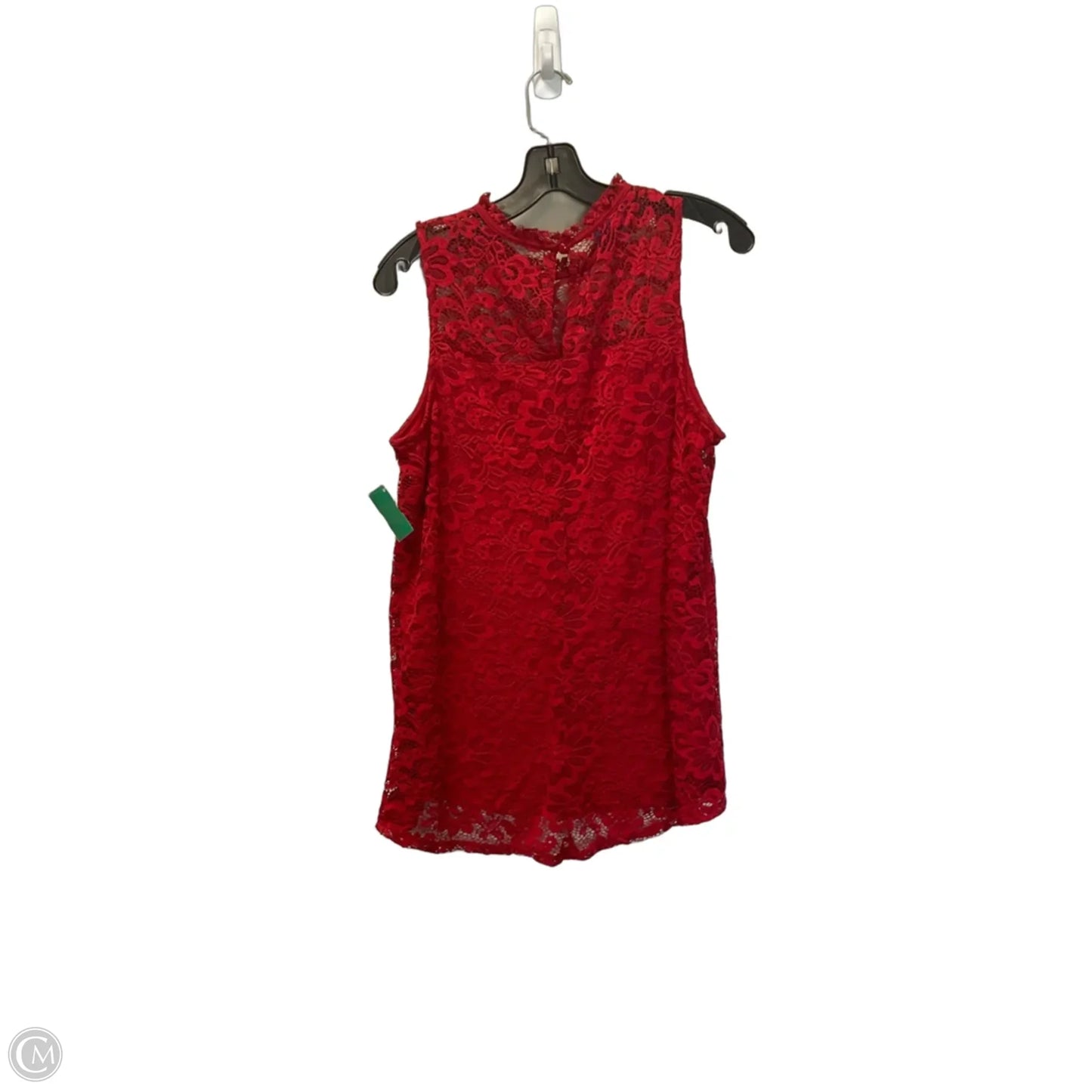 Top Sleeveless By Apt 9 In Red, Size: M