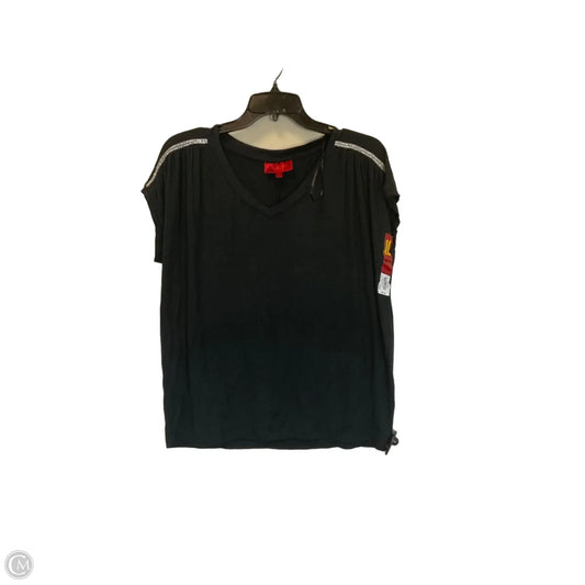 Top Short Sleeve Basic By Jennifer Lopez In Black, Size: M
