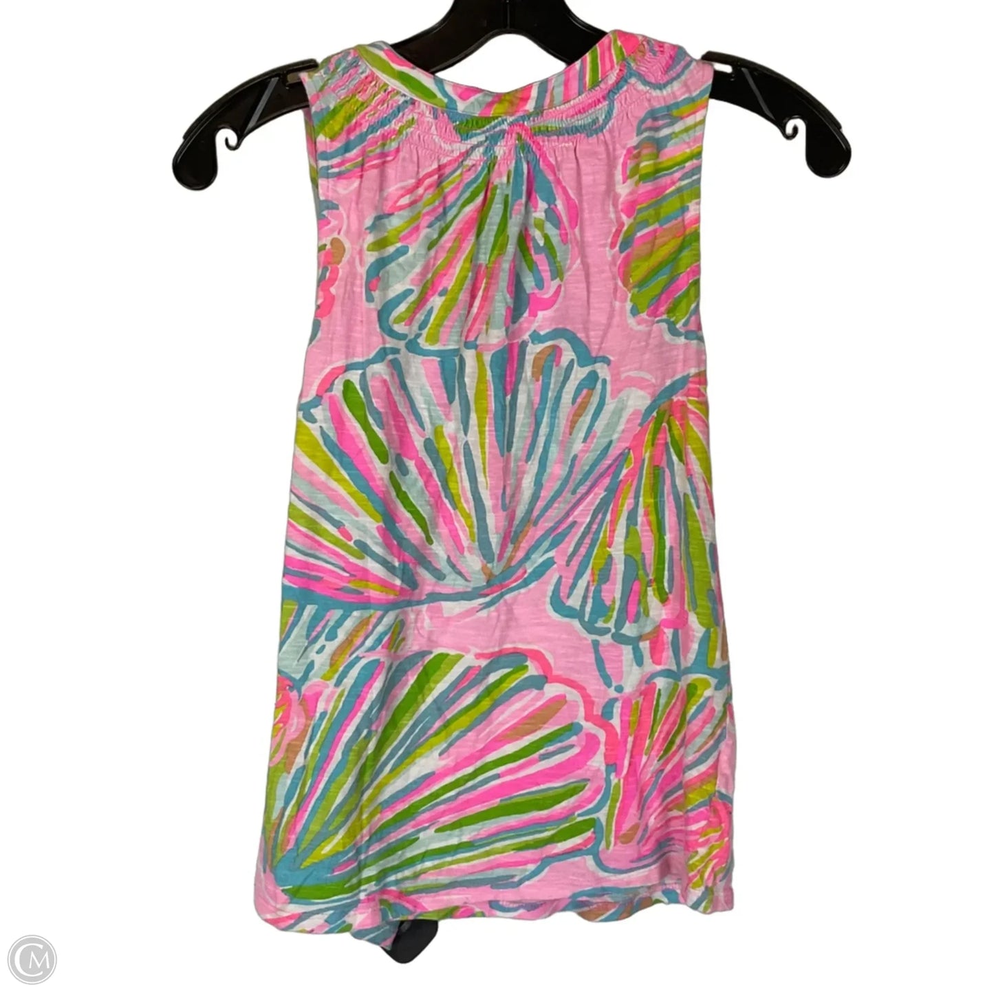 Top Sleeveless Designer By Lilly Pulitzer In Blue & Pink, Size: Xs