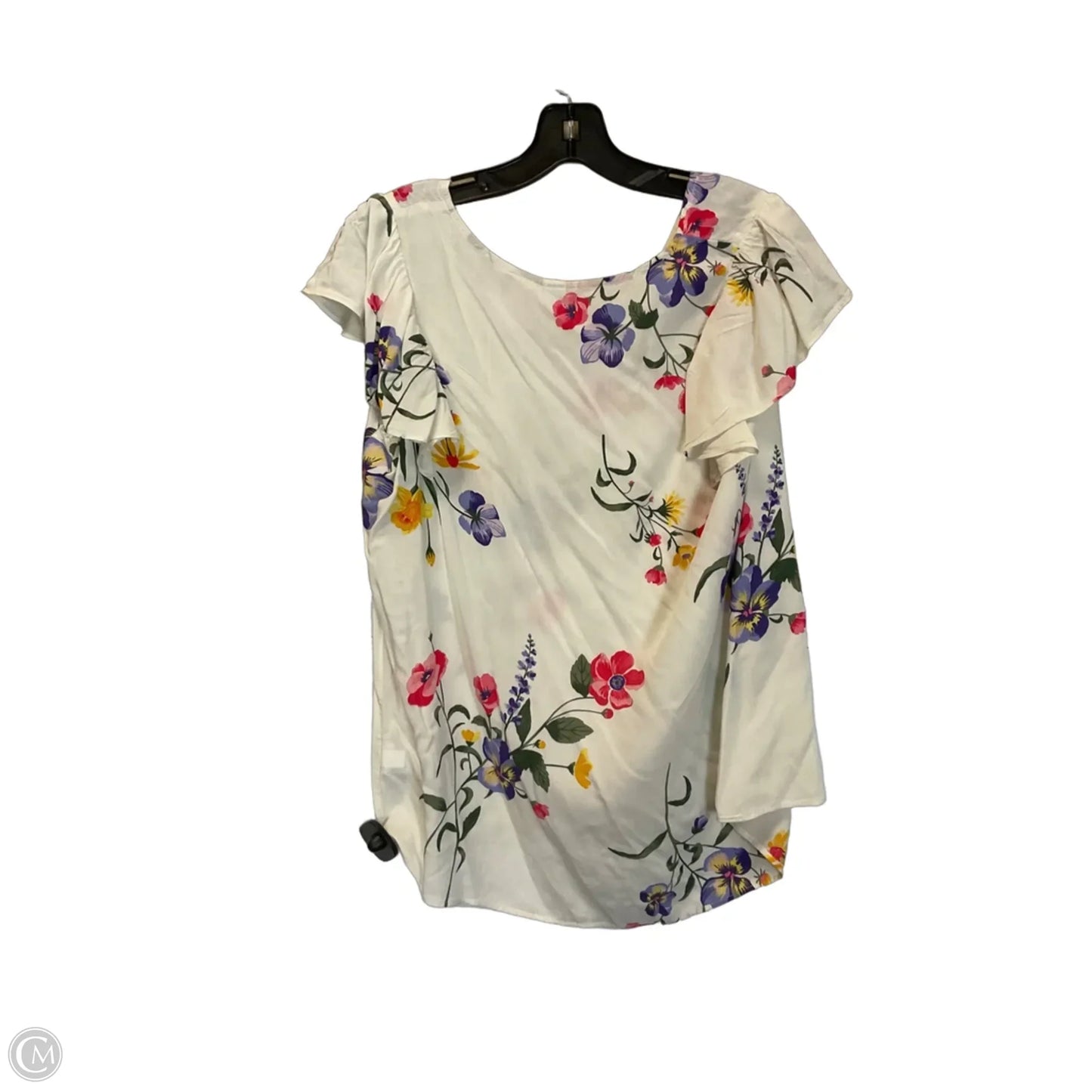 Top Short Sleeve By Old Navy In Floral Print, Size: S
