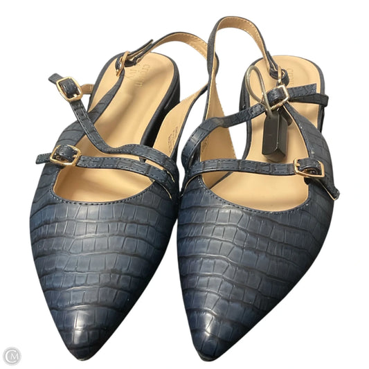 Shoes Flats By Crown And Ivy In Blue, Size: 9.5