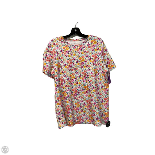 Top Short Sleeve Basic By Kim Rogers In Multi-colored, Size: L