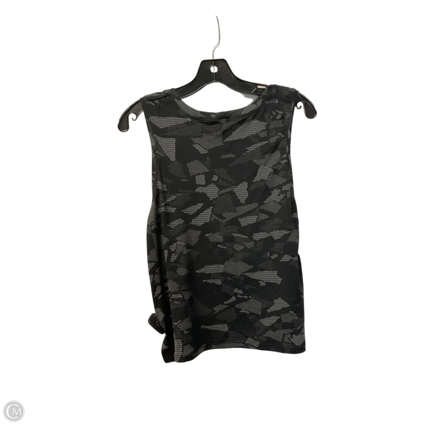 Athletic Tank Top By Lululemon In Black & Grey, Size: 10