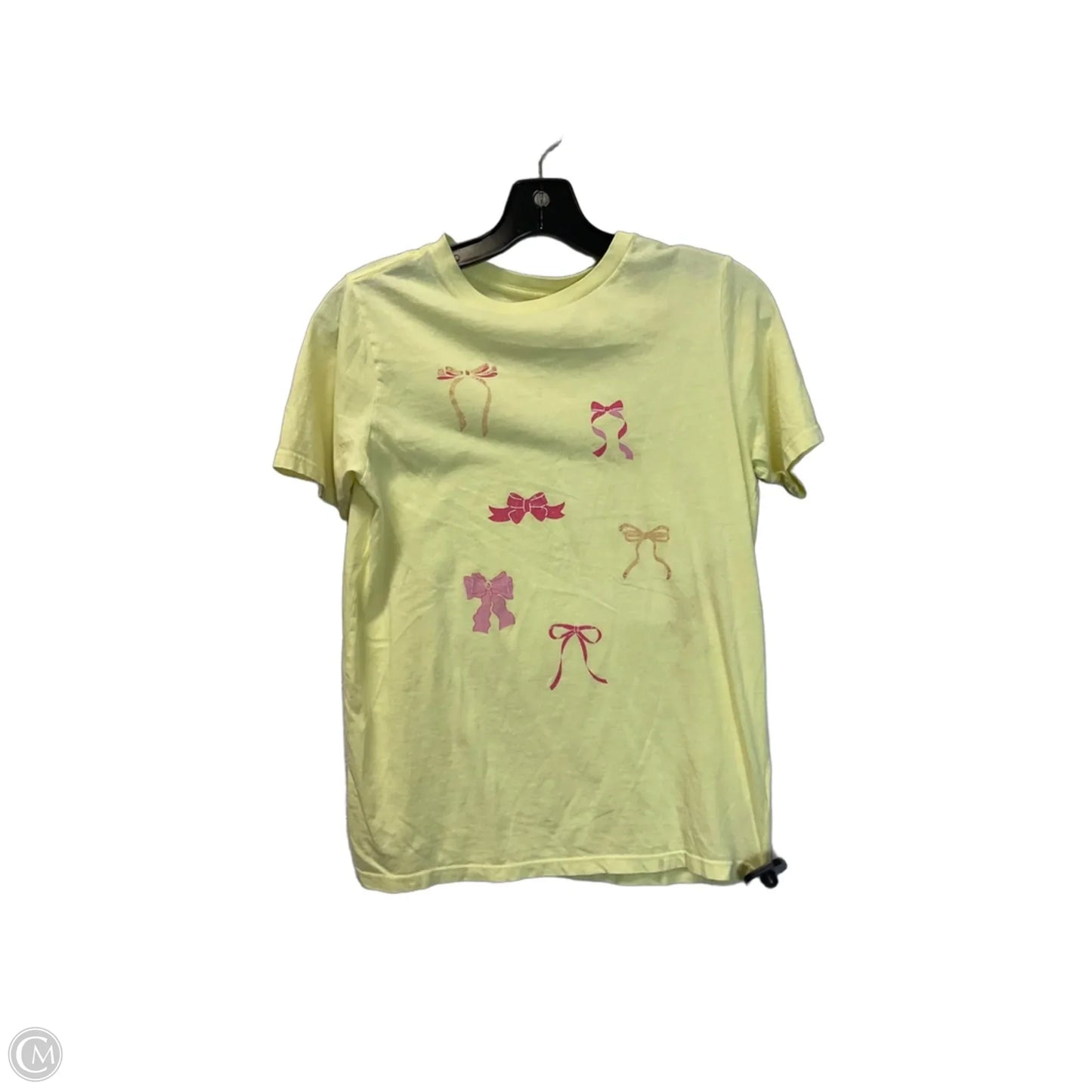 Top Short Sleeve Basic By Zutter In Yellow, Size: M