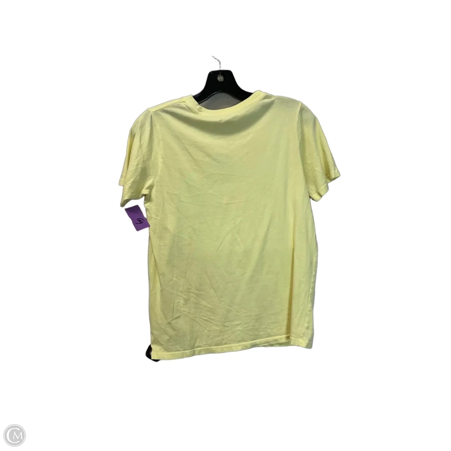 Top Short Sleeve Basic By Zutter In Yellow, Size: M