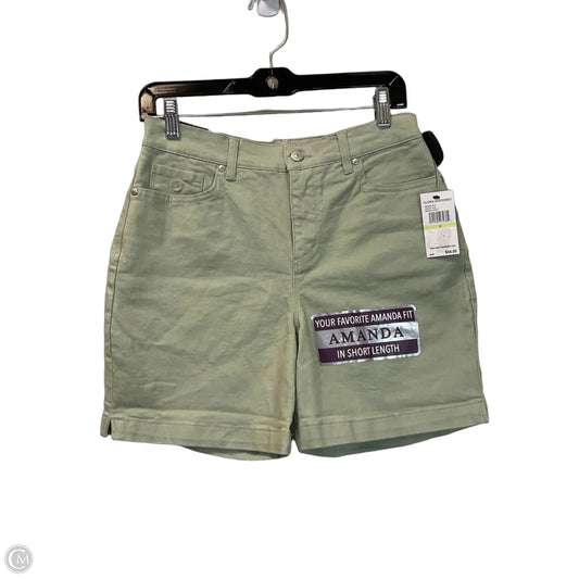Shorts By Gloria Vanderbilt In Green Denim, Size: 4