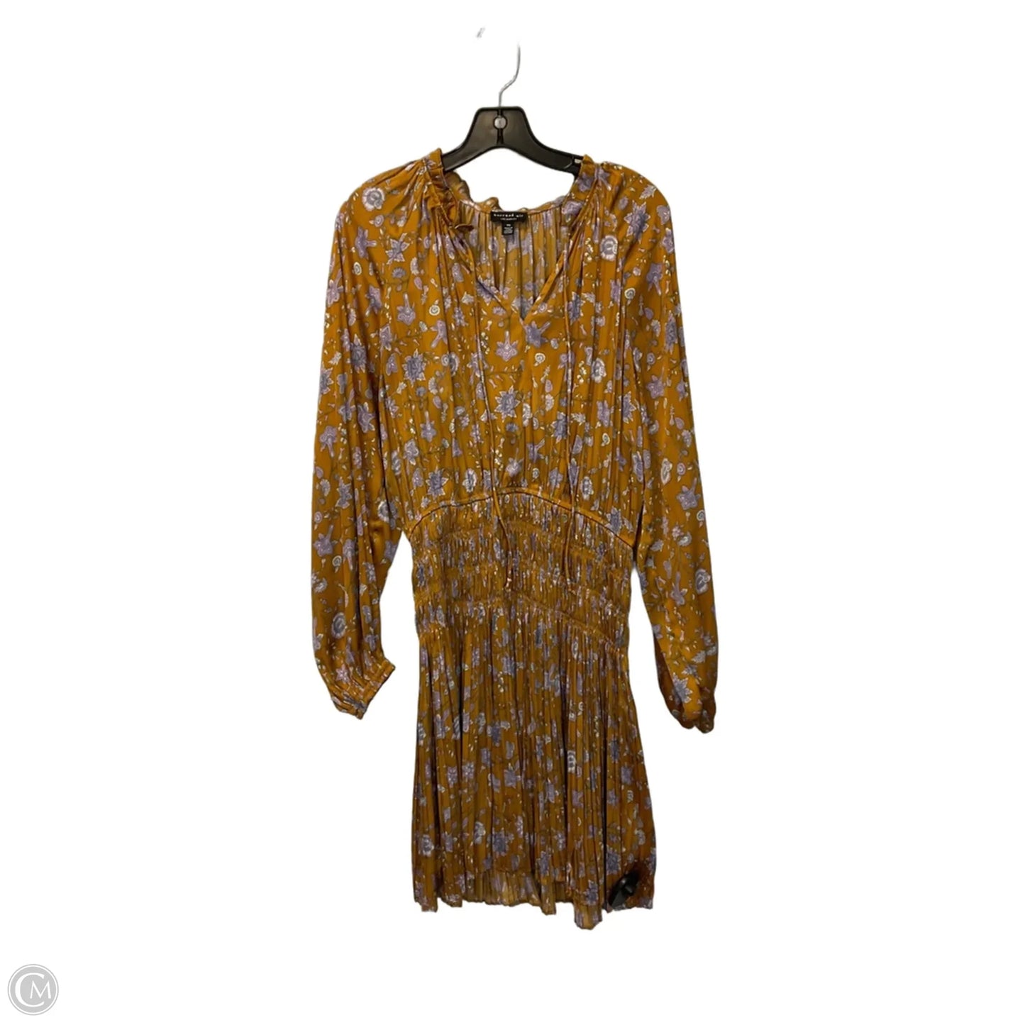 Dress Casual Midi By Current Air In Yellow, Size: Xs